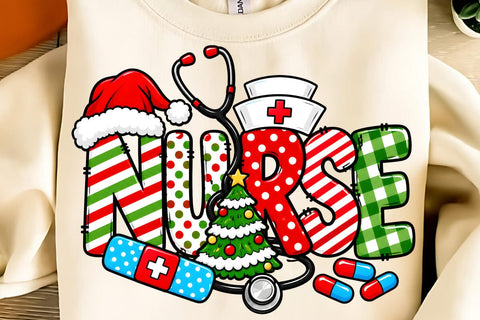 Nurse Christmas PNG, Merry Christmas PNG Sublimation DesignPlante 503 