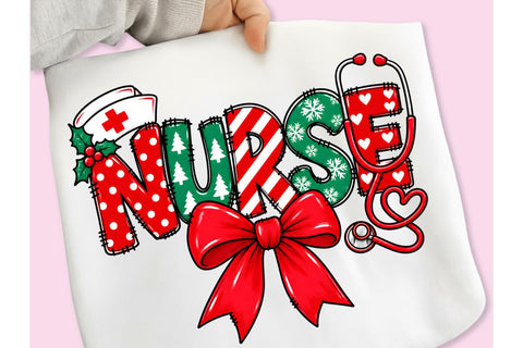 Nurse Christmas PNG, Merry Christmas PNG Sublimation DesignPlante 503 