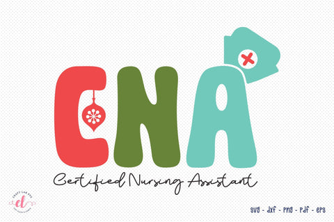 Nurse Christmas SVG Design - CNA SVG CraftLabSVG 