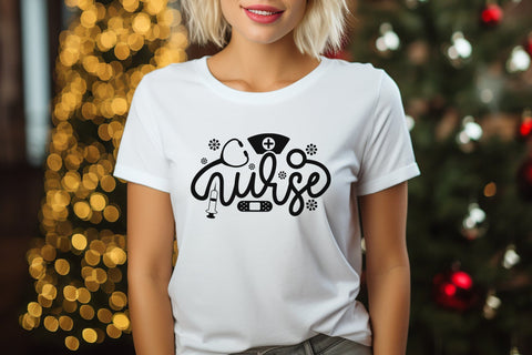 Nurse Christmas SVG Design SVG CraftLabSVG 