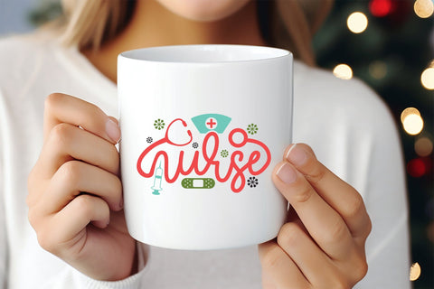 Nurse Christmas SVG Design SVG CraftLabSVG 