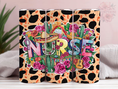 Nurse Cinco De Mayo 20oz Tumbler Wrap PNG, Nurse Tumbler Png, Straight & Tapered Tumbler Wrap, Instant Digital Download Sublimation Li Zamperini 