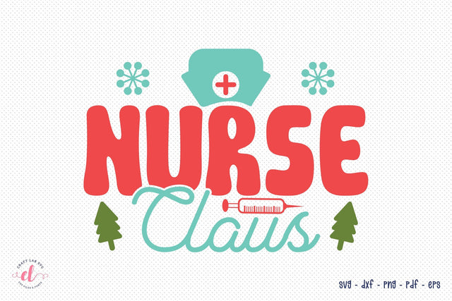 Nurse Claus | Christmas SVG Design SVG CraftLabSVG 