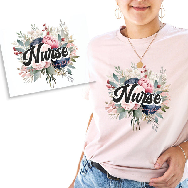 Nurse Compassion On Every Shift DTF Transfer Physical So Fontsy T-Shirt Iron-On Transfer Shop