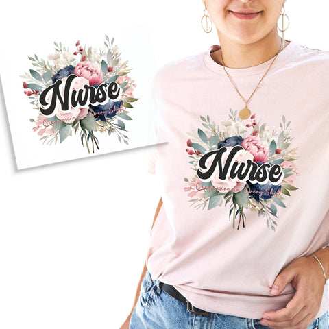 Nurse Compassion On Every Shift DTF Transfer Physical So Fontsy T-Shirt Iron-On Transfer Shop