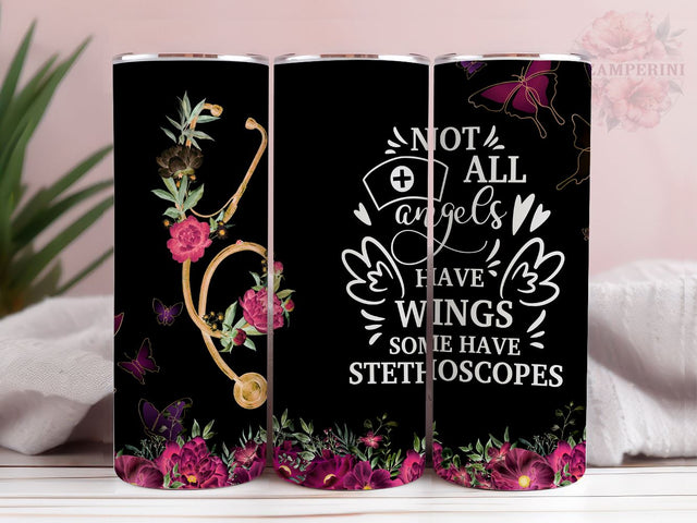 Nurse For Women Tumbler, Appreciation Nurse 20 Oz Skinny Tumbler, Gift For Nurse 20oz Tumbler Wrap PNG, Straight & Tapered Tumbler Wrap, Instant Digital Download Sublimation Li Zamperini 