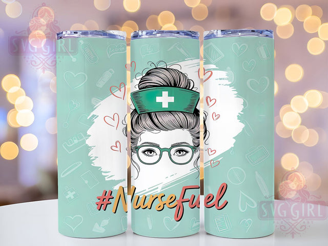 Nurse Fuel Funny Medical Tumbler, Nurse Fuel PNG, 20oz Sublimation Design, Medical Tumbler Wrap, Funny Nurse Cup, Healthcare Worker Gift, Sublimation Tumbler PNG Sublimation SvggirlplusArt 