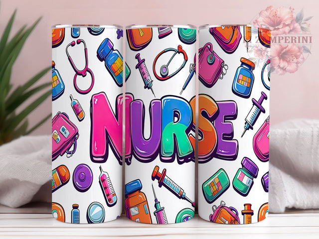 Nurse Gift 20oz Tumbler Wrap, Nursing Gift, 20oz Sublimation, Healthcare Drinkware, Trendy Nurse Cup, Medical Professional Gift, Cute Nurse Design Sublimation Li Zamperini 