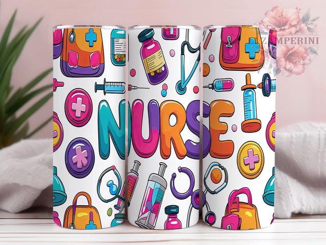 Nurse Gift 20oz Tumbler Wrap, Nursing Gift, 20oz Sublimation, Healthcare Drinkware, Trendy Nurse Cup, Medical Professional Gift, Cute Nurse Design Sublimation Li Zamperini 
