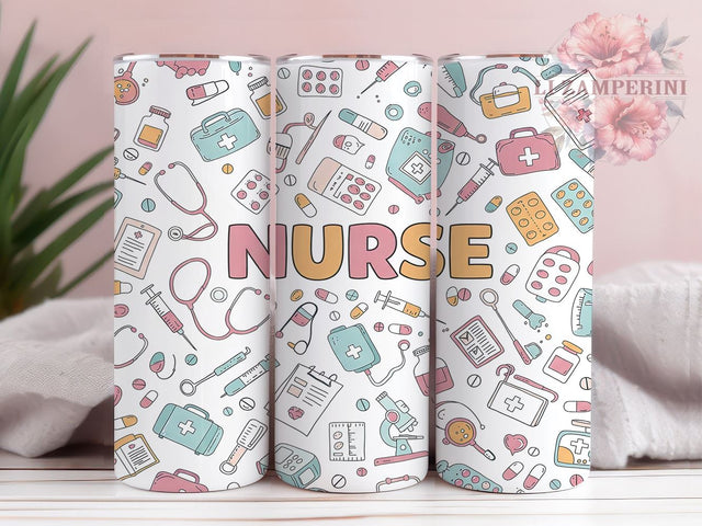 Nurse Gift 20oz Tumbler Wrap, Nursing Gift, 20oz Sublimation, Healthcare Drinkware, Trendy Nurse Cup, Medical Professional Gift, Cute Nurse Design Sublimation Li Zamperini 