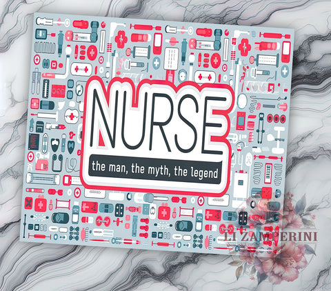Nurse Gift, The Man The Myth The Legend, Funny Nurse Tumbler, Sublimation PNG, 20oz Tumbler, Healthcare Worker Gift, Medical Professional, Inspirational Drinkware Sublimation Li Zamperini 