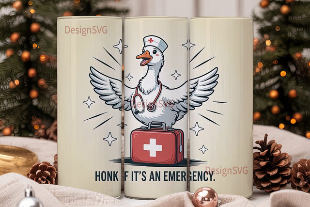 Nurse Goose 20oz Tumbler Design Sublimation DesignSVG 