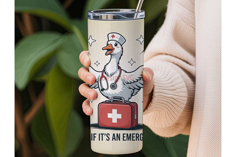 Nurse Goose 20oz Tumbler Design Sublimation DesignSVG 