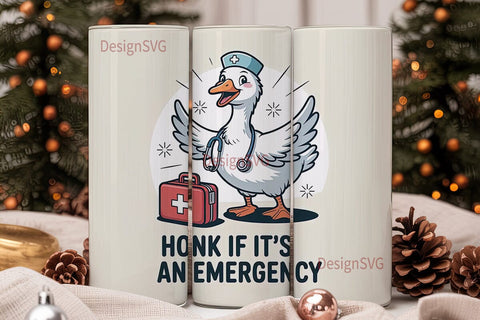 Nurse Goose 20oz Tumbler Design Sublimation DesignSVG 