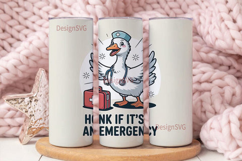 Nurse Goose 20oz Tumbler Design Sublimation DesignSVG 