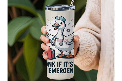 Nurse Goose 20oz Tumbler Design Sublimation DesignSVG 