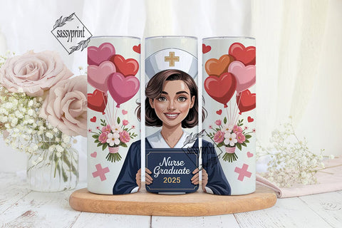 Nurse Graduation 2025 Tumbler Wrap Sublimation sassyprint 