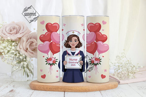 Nurse Graduation 2025 Tumbler Wrap Sublimation sassyprint 