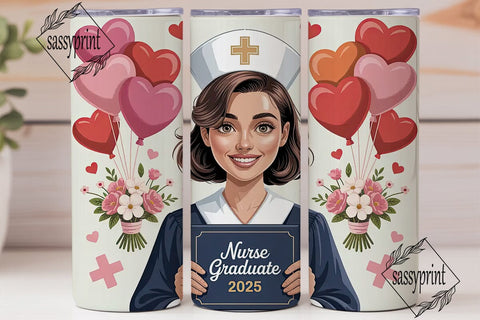 Nurse Graduation 2025 Tumbler Wrap Sublimation sassyprint 
