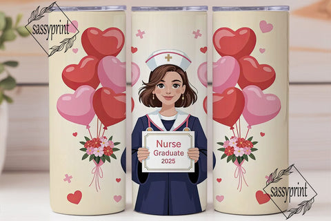 Nurse Graduation 2025 Tumbler Wrap Sublimation sassyprint 
