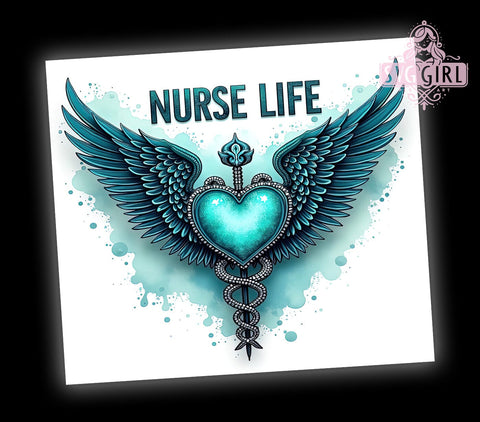 Nurse Healthcare 20oz Tumbler Wrap, Healthcare Gifts, 20oz Tumbler, Sublimation Wrap, Medical Profession, RN Gift, Nursing Decor Sublimation SvggirlplusArt 
