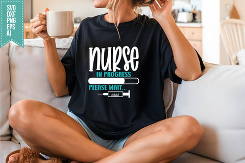 Nurse in Progress Please Wait Svg, Nurse Quotes Svg SVG shah alam 