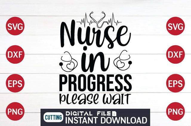 Nurse in Progress please wait svg SVG designer krishna 