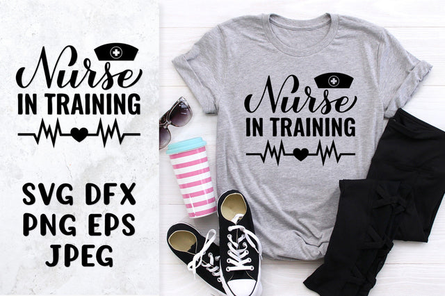 Nurse in training SVG. Future nurse quote. Nursing school SVG LaBelezoka 