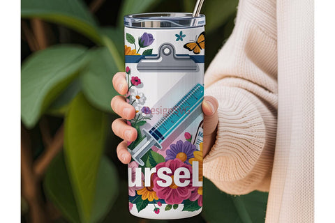 Nurse Life 20oz Tumbler Wrap Sublimation DesignSVG 