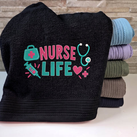 Nurse Life Embroidery Design – Stethoscope Syringe Medical Bag Nursing Machine Embroidery File Embroidery/Applique DESIGNS PatternFeed8 