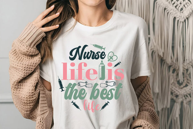 Nurse life is the best life SVG Angelina750 