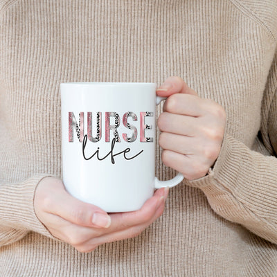 Nurse Life Pink Glitter PNG | Healthcare Worker Pride | Medical Professional Sparkle Frame Design Sublimation So Fontsy VIP Design Shop 