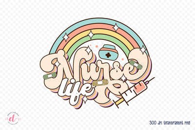 Nurse Life Sublimation Design PNG Sublimation CraftLabSVG 