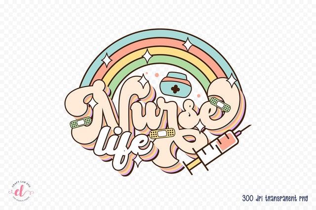 Nurse Life Sublimation Design PNG Sublimation CraftLabSVG 