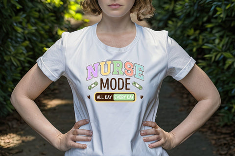 Nurse Mode All Day Every Day Sublimation Sublimation CraftLabSVG 