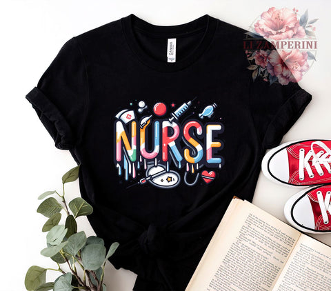 Nurse PNG, Medical Profession Art, Digital Download, Sublimation Design, Nursing Gift, Healthcare Graphics, Nurse Appreciation, Cute Nurse Printables Sublimation Li Zamperini 