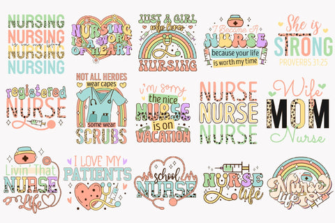 Nurse PNG Sublimation Bundle Sublimation CraftLabSVG 