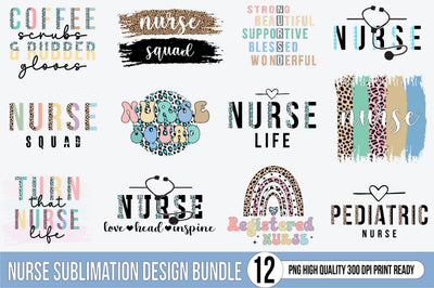 Nurse PNG Sublimation Bundle Sublimation SVGista 