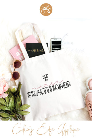 Nurse Practitioner Hearts SVG, PNG, DXF SVG Cutting Edge Applique 