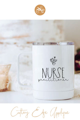Nurse Practitioner SVG, PNG, DXF SVG Cutting Edge Applique 