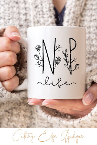 Nurse Practitioner SVG, PNG, DXF SVG Cutting Edge Applique 