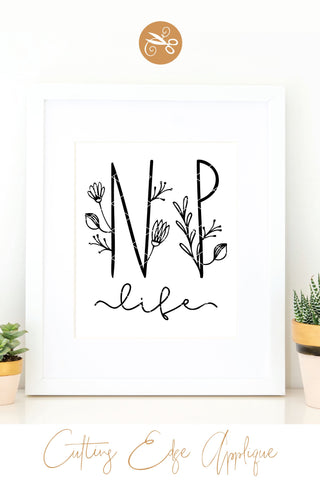 Nurse Practitioner SVG, PNG, DXF SVG Cutting Edge Applique 