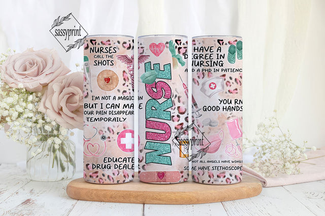 Nurse quotes 20 oz skinny tumbler png sublimation design download, Nurse tumbler wrap png, 20 oz tumbler designs, tumbler png download Sublimation sassyprint 