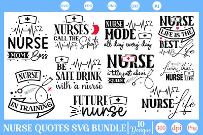 Nurse Quotes SVG Bundle, Nurse Quotes SVG Design, SVGs,Quotes and Sayings,Food & Drink,On Sale, Print & Cut SVG DesignPlante 503 