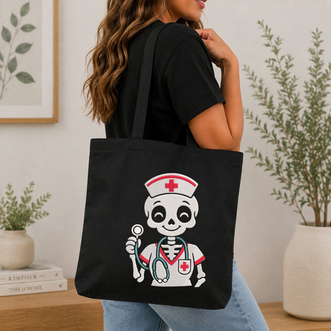 Nurse Skeleton Embroidery Design – Cute Skeleton Nurse Stethoscope Medical Machine Embroidery File Embroidery/Applique DESIGNS PatternFeed8 
