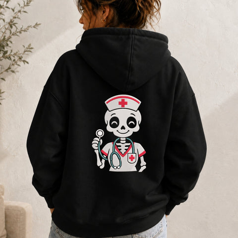 Nurse Skeleton Embroidery Design – Cute Skeleton Nurse Stethoscope Medical Machine Embroidery File Embroidery/Applique DESIGNS PatternFeed8 