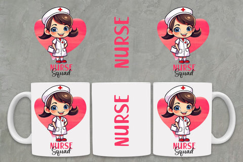 Nurse Squad Clipart PNG Files Sublimation zafrans studio 