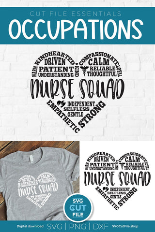 Nurse squad svg for your whole RN LPN or NP team SVG SVG Cut File 