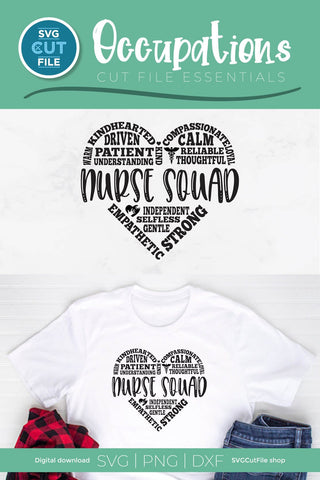 Nurse squad svg for your whole RN LPN or NP team SVG SVG Cut File 
