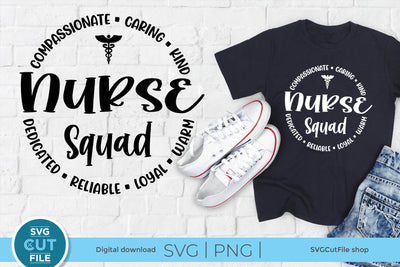 Nurse squad svg with unisex design SVG SVG Cut File 